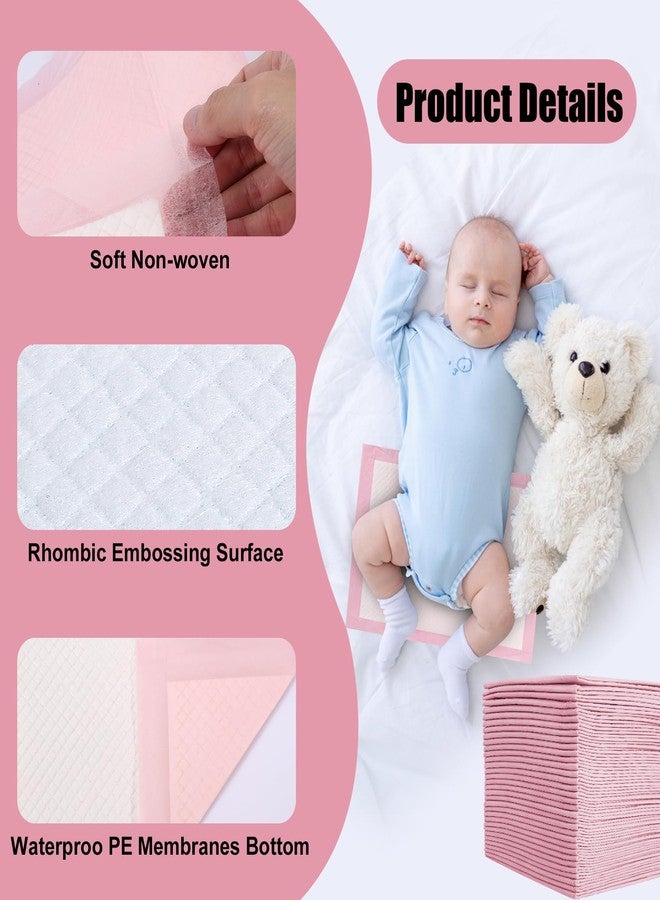 Cptoion 100 Pack Disposable Changing Pads,17 X 13 in Baby Disposable Underpads,Ultra Absorbent Disposable ,Waterproof Diaper Changing Pad,Leakproof Breathable Underpads Bed Table Protector Mat - Image 4